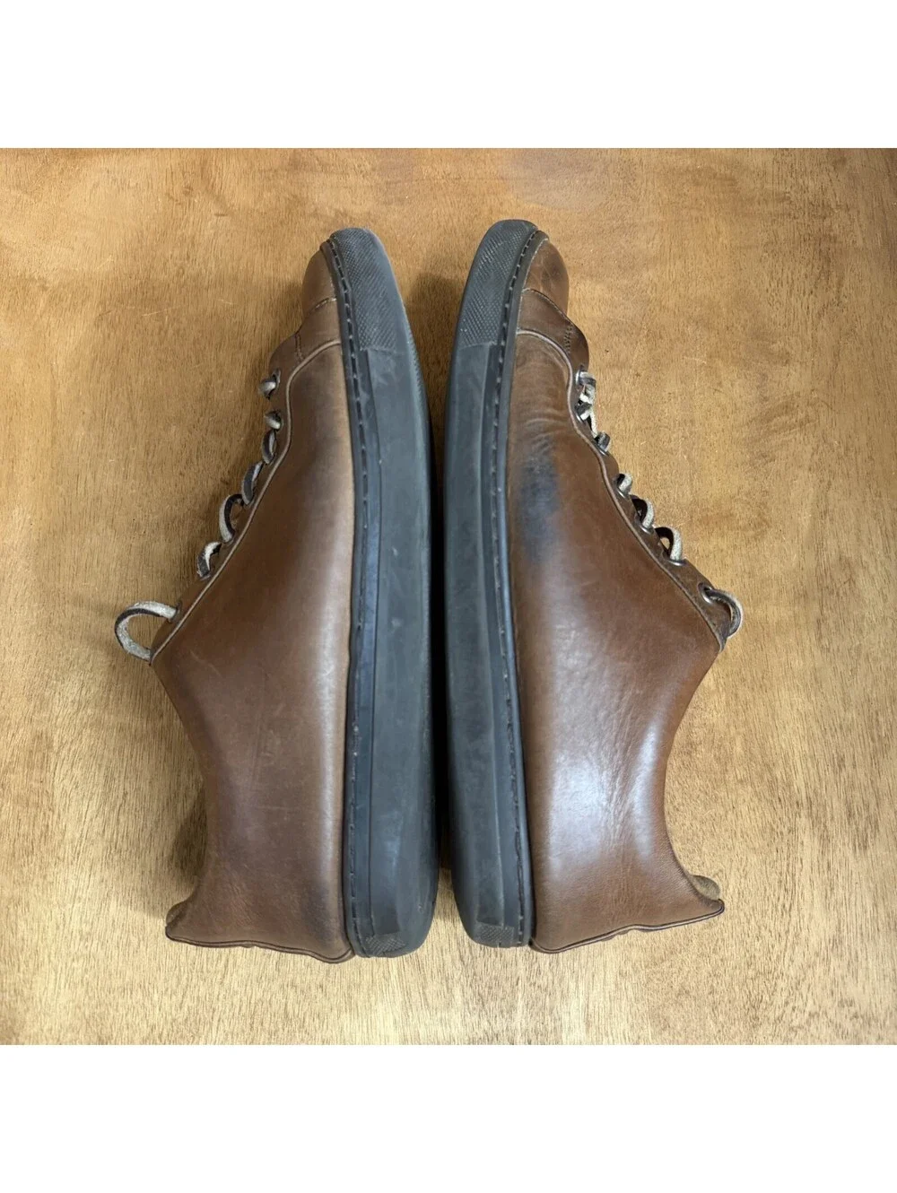 Thursday Boots Co. Everyday Low Top Shoes Sneakers Brown Leather Mens Size 9.5